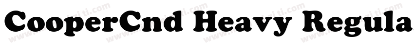 CooperCnd Heavy Regular字体转换
